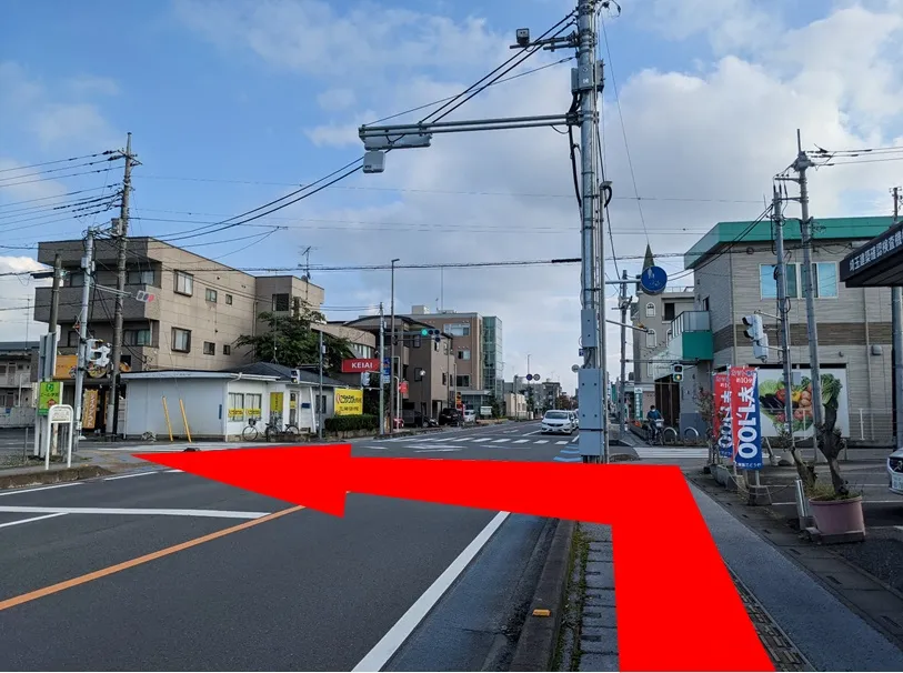 たむら鍼灸整骨院への道順イメージ